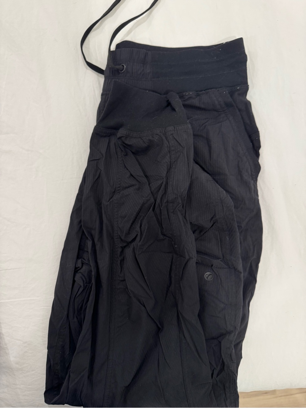 CRZ YOGA Black Drawstring Jogger Pants